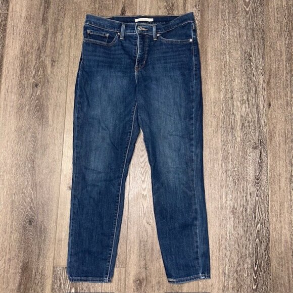 Women’s Size 30 Levi’s 311 Shaping Skinny Dark Wash Denim Blue Jeans - Picture 1 of 6